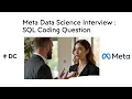 Meta Data Science Interview Question SQL Coding - Monthly Active Users