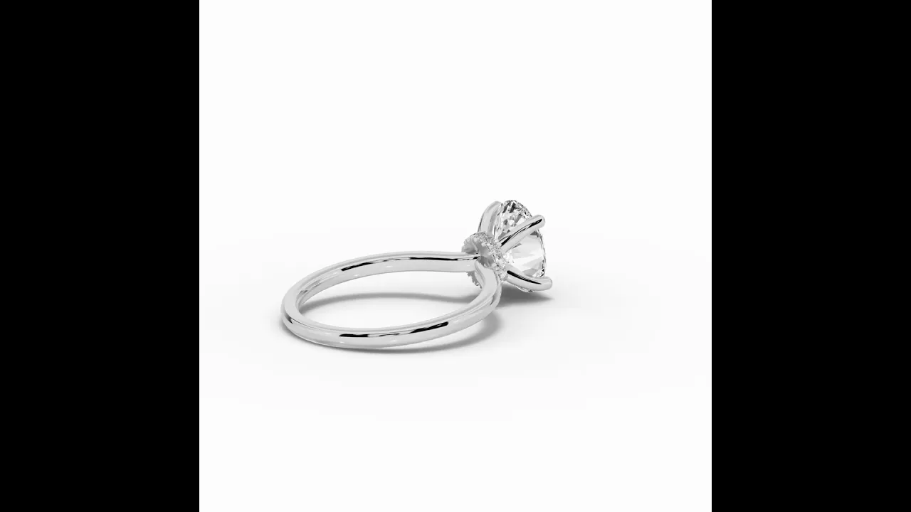 Oval Tiara Glow Solitaire