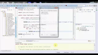 How to Make Right angle Triangle in Java