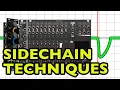 Modular sidechain compression techniques with one mixer and one compressor