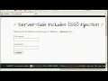 server-side includes SSI injection