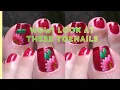 Gorgeous Red Toe Nail Art with Floral Design Easy Pedicure Inspiration
