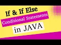 If If Else Conditional Statements in JAVA Fullstack Java magneqsoftware6896