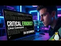 Linux Logs Analysis How to Check Critical Errors in Linux journalctl