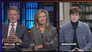 Praise Joseph Prince Matt and Laurie Crouch host Joseph Prince from Dallas TX