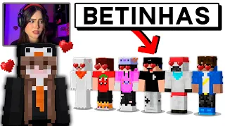 6 Betinhas Disputam o Coração da Minha Amiga no Minecraft