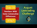 Numbers With Same Consecutive Differences Leetcode - 967