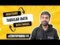 Analysing Tabular Data with Pandas Data Analysis with Python Free Certification