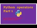 Python Operators in Hindi 9