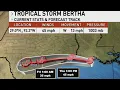 Tropical Storm Bertha nears Texas coast with heavy rain gusty winds