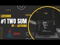 LeetCode in Java Problem Solving in Arrays Easy Question Two Sum Problem