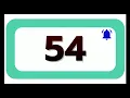 54 Seconds Countdown Timer With Sound Effect COLOR 4K 1080