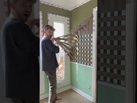 DIY Painters Tape Room Makeover *GENIUS*