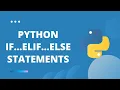 Hindi Python Tutorial for Beginners - Python IF ELIF ELSE Statements nested IF statements