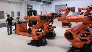 Robots slowly replace aging workers in China s factories