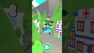 Feeding a Fly potion to my NEON SHARK legendary Pet In Adopt Me Roblox