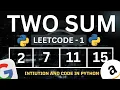 Two Sum Leetcode 1 HashMap Python