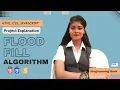 Flood Fill Algorithm Complete Explanation implementation HTML CSS JavaScript