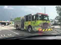 Miami Gardens Police MDFR Engine 54 And Rescue 54 On Scene Auto Fire