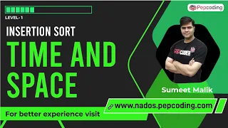 Insertion Sort Time and Space Data Structure and Algorithms in JAVA