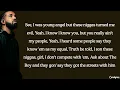 Drake - No Friends In The Industry (lyrics)