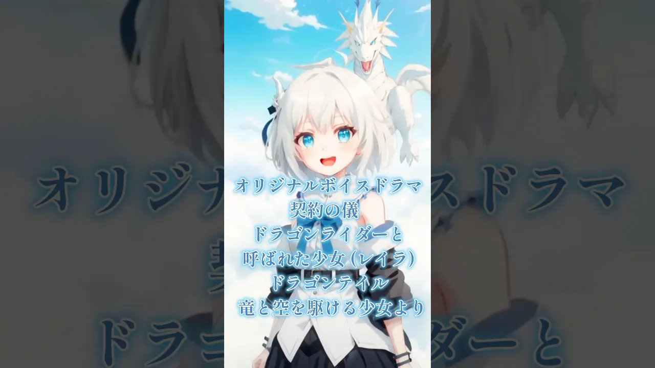 竜と空を駆ける少女 ボイスドラマ ドラゴンライダーと呼ばれた少女 レイラ 声優になるには 自作アニメ