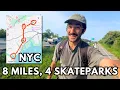 Skating 8 Miles to 4 Different Skateparks in One Day NYC Skate Adventure
