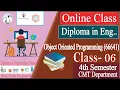 Object Oriented Programming 66641 Class 06 4th CMT Department Skills Portal Bangladesh