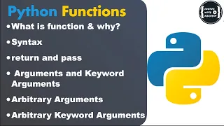 Python Functions what why Arbitrary argument Keyword Argument Session 13 CodingWithKarthik