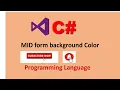 how to change MDI form background picture in C in Urdu Hindi
