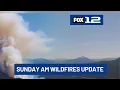 Oregon wildfires update Fallen firefighter honored
