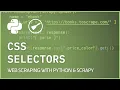 Scrapy CSS Selectors - Selecting elements by class id