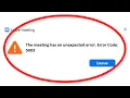 ZOOM - Error Code 5003