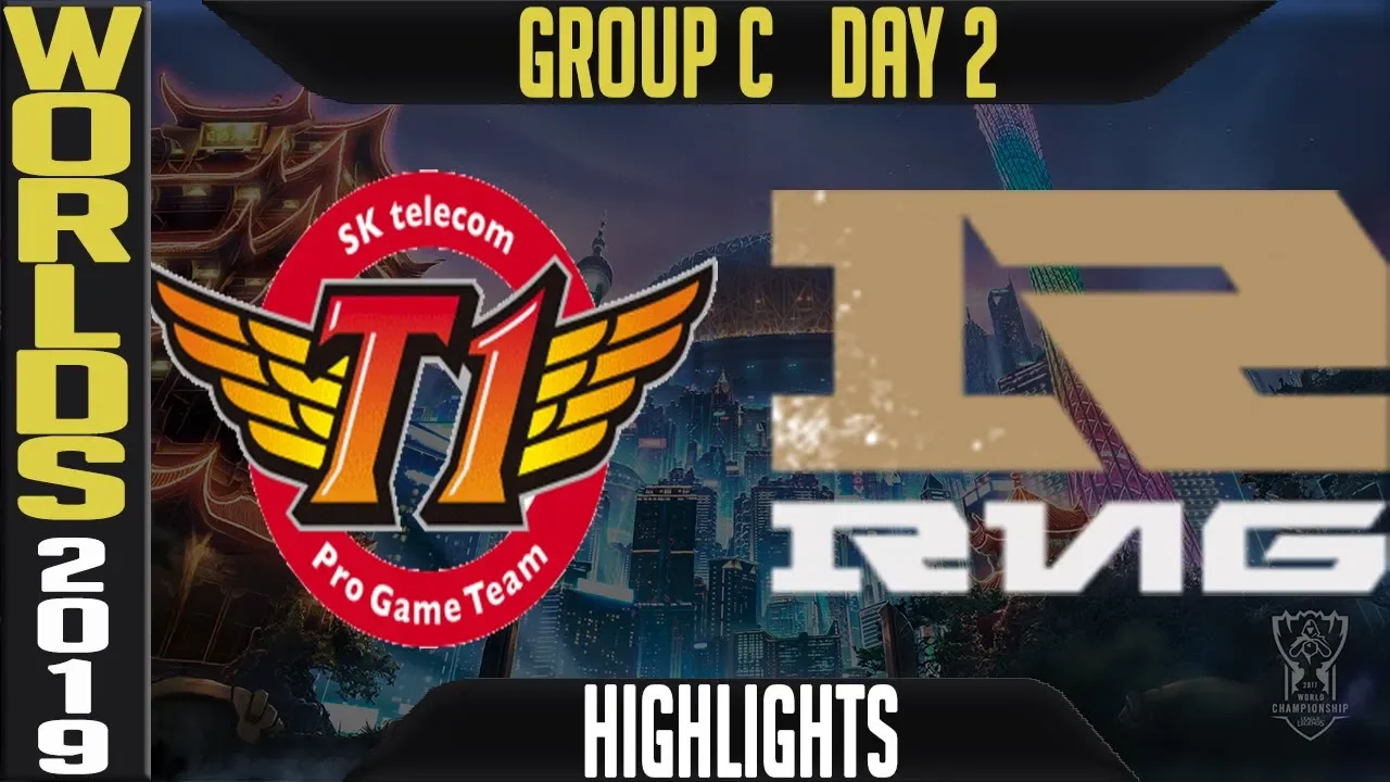 SKT vs RNG Highlights Game 1 | Worlds 2019 Group C Day 2 | SK Telecom T1 vs Royal Never Give Up