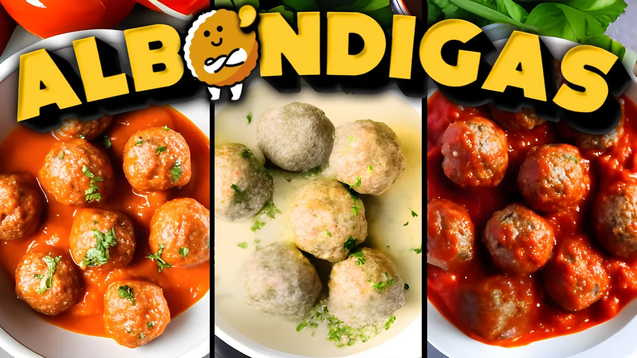 3 Recetas de ALBONDIGAS en salsa PARA CHUPARSE LOS DEDOS!