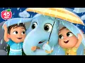 Download Lagu Rain Rain Go Away with Zoo Friends! 🐘 + MORE Lalafun Nursery Rhymes \u0026 Kids Songs