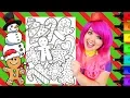 Coloring Christmas Cookies For Santa Coloring Page Prismacolor Markers KiMMi THE CLOWN