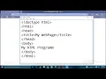 HTML Part 1 Basic HTML structure