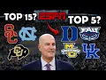 ESPN s Way Too Early TOP 25 RANKINGS are AWFUL 2023-24 Rankings