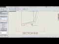 How to create intersection point in solidworks 2d drawing for dimensioning