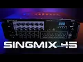The Rockville SingMix 45 1000w Powered Karaoke System Mixer Amplifier w Bluetooth USB and ECHO