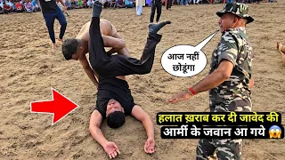आज जावेद गनी के साथ थी आर्मी 😱 कुश्ती में हुई ऐसी बतमीज़ी कि सब देखते रह गए! New kusti javed gani