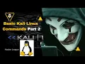 Kali Linux Basic commands part 2 Ethical hacking beginner to advance with Security Spot