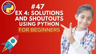 Exercise 4 Solutions and Shoutouts Python Tutorial - Day