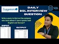 Capgemini SQL Interview Question SQL Interview Question no 11 Daily SQL Practice Advanced SQL