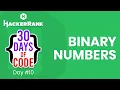Hackerrank 30 Days of Code Cozumleri - Day 10 Binary Numbers