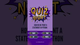 Python Quiz Level Easy