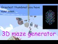 Redstone 3D maze generator