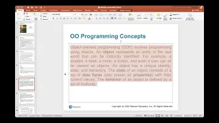 Java Programming - Chapter 9 Objects and Classes OOP Concepts Explained Part1