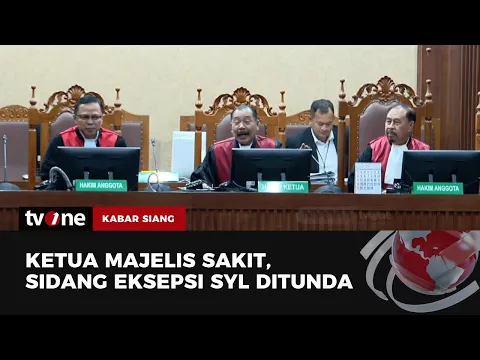 Sidang Pembacaan Eksepsi SYL Ditunda